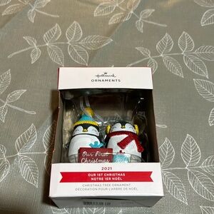 *Add on Deal* Hallmark Pengiun “Our First Christmas 2021”